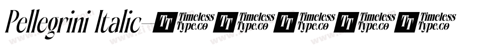 Pellegrini Italic字体转换